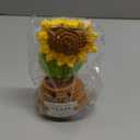 Breling Boss Gift for Women Men Handmade Positive Sunflower Doll Crochet with Warm Word Card Boss Day Appreciation Thank You Gift Idea for Office Retirement Farewell Birthday Xmas Party(Without You)