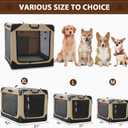 Garnpet Soft Dog Crate for Small Dogs, 4-Door Foldable Collapsible Dog Crate with Soft Sides, Indoor & Outdoor Travel Dog Kennel (26.0"L x 18.0"W x 18.0"H)