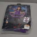 Girls Bat Witch Costume for Kids Halloween Cosplay Fancy Dress up Purple Princess Tutu Dress with Headban and Wings Carnival