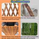 Bamboo Expandable Trellis for Climbing Plants, Wood Garden Lattice Fence Panel for Outdoor Balcony Patio Plant Support for Ivy Vine Roses,Animal Barrier,Indoor Balcony Patio Decor
