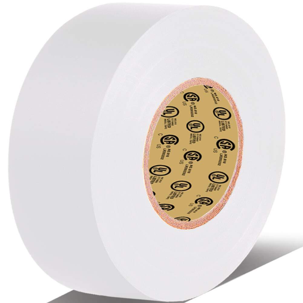 LYLTECH White Electrical Tape, 66 feet x 3/4 inch x 7 mils600V,Pass UL/CSA Certification. Waterproof,Flame Retardant,Strong Adhesive, 14℉ to 176℉(White)
