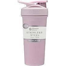 BlenderBottle Sport Insulated Stainless Steel Shaker Bottle with Wire Whisk, 24-Ounce, Pink  Protein Shakes & Hydration for Athletes & Fitness Enthusiasts, Easy Mixing, Keeps Drinks Cold, Lockable Lid BlenderBottle Sport Insulated Stainless Steel Shaker Bottle with Wire Whisk, 24-Ounce, Pink  Protein Shakes & Hydration for Athletes & Fitness Enthusiasts, Easy Mixing, Keeps Drinks Cold, Lockable Lid