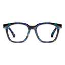 Peepers By PeeperSpecs Womens To The Max Oversized Soft Square Blue Light Blocking Glasses | Cobalt Tortoise, +1.25