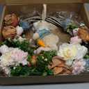 16 Inch Spring Easter Wreath with Artificial Easter Bunny. Rabbit Wreath for Front Door Farmhouse Bunny Decorations with Silk Tulips Roses Grapevine for Home Door Garden Party Decorations