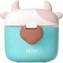 NCVI Baby Formula Dispenser On The Go, Formula Container To Go, Formula Holder for Travel, Outdoor Picnic with Baby Infant, Portable Container for Milk Powder, Snacks, Candy, Fruits (Green)