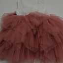 Topmaker Backless A-line Lace Back Flower Girl Dress (6-12 Months, Dusty-rose)