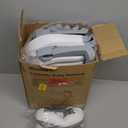 Baby Bathtub, Collapsible Newborn Bathtub for Infant to Toddler 0-24 Months with Soft Cushion and Thermometer,Portable Travel Newborn Tub with No-Slip Feet, Baby Shower Gifts,Grey