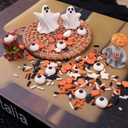 2 x Halloween Sprinkles for Decorating Edible, Mix with Candy Eyes, Pumpkin, Ghost, Bat and Orange Black Jimmies, 4.6oz for Cake, Cupcake, Icecream Halloween Toppers