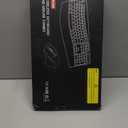 Wireless Keyboard and Mouse Combo, 2.4G Full Size Wave Keys Ergonomic Keyboard with Wrist Rest and 3Level DPI Adjustable Wireless Ergonomic Mouse for Windows, Mac OS Desktop/Laptop/PC(Black)