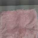 Pink Faux Mongolian Fur Photography Prop 20"x36", Newborn Prop, Basket Stuffer, Layering Blanket, Rug (Medium)