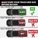 LASFIT 6.5ft Bed Mat for Ford F-150 2026 2025 2024 Truck Box All Weather Protector TPE Durable Easy Clean Bed Liner for F150-Not Fit for Drop in Bedlienr