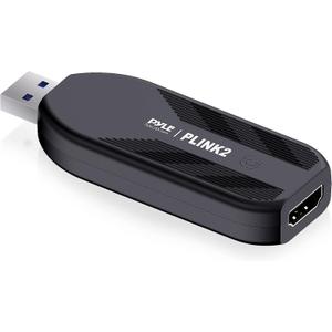 HDMI Video Capture Card Camera Link 4K USB3.1 GEN1 HDMI-to-USB Audio-Video Recording via DSLR Camcorder Action Cam, Record Directly to Computer for Gaming Streaming, Conference Live Broadcast PLINK2.5