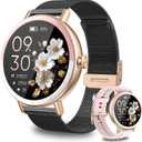 KEEPONFIT Smart Watch for Men/Women Android & iPhone, 1.27" Touch Screen Fitness Tracker with Answer/Make Calls, IP68 Waterproof Heart Rate/Sleep/SpO2 Monitor, Pedometer, 100+ Sport Modes