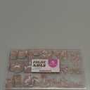 UNA GELLA 6 IN 1 X-Soft Toe Nail Press Ons 15 Sizes, French Brown Soft Gel Toe Press Ons Big Wide Matte Square Toe Nail Tips Fake Acrylic Toe Nails Press On Toenails for Women Nail Extensions 330Pcs