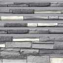6-Pack Faux Stone Wall Panels, Exterior Interior, Fogstone, Full Panel