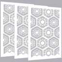 3 Pcs Large Wall Stencils for Painting Forest Pattern 36" x 23" Giant Wallpaper Fern Stencil Large Floral Boho Templates for Kitchen, Room, Furniture Floors Home Decor(Allover Style)