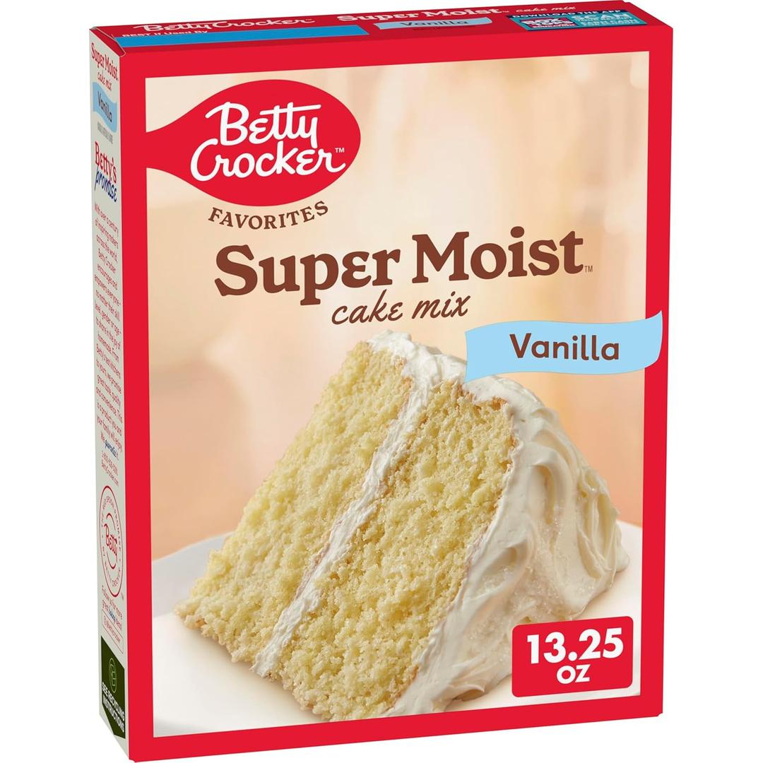 Betty Crocker Favorites Super Moist Vanilla Cake Mix, 13.25 oz