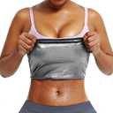 Huiming Sauna Suit Waist Trimmer for Women Waist Trainer sweat band for stomach Belt Lower Belly Plus Size (Small-Medium, Silvery)