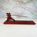 Incense Holder with Storage Box Japanese Samurai Warrior Incense Burner Ash Catcher Asian Spiritual Zen Meditation Gift Traditional Art