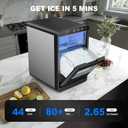 Nugget Ice Maker Countertop, 44lbs/24h Nugget Ice Machine, Soft Ice Ready in 5-10Mins Pellet Ice Maker, Self-Cleaning Sonic Ice Maker for Home, Kitchen, Office, Party, 
Product Dimensions	13.58"D x 9.45"W x 14.8"H
Capacity	2.7 pounds