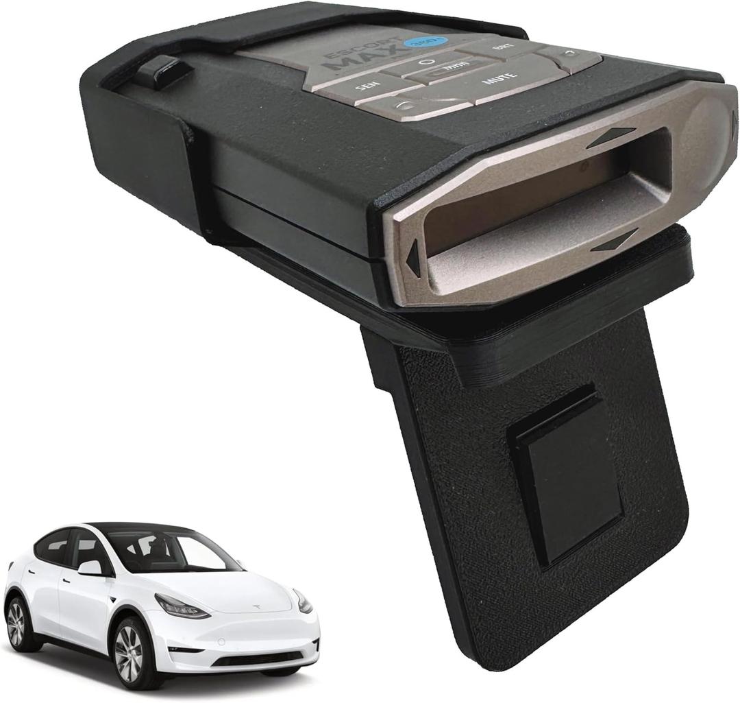 Radar Holder for Escort Max 360 MKII Compatible with Tesla Vehicles - Black