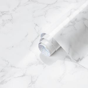 Dimoon 15.7''x385.8'' Marble Peel and Stick Wallpaper White Granite Contact Paper for Countertops Waterproof Kitchen New Environmentally Friendly Materials Thickening Upgrade Renter Friendly Vinyl