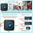 Dog Door Bell for Potty Training, Smart Wireless Doggie Doorbell to Go Outside, 1000 Feet Long Range with IP65 Waterproof Super-Light Touch Button, 60 Melodies & Adjustable Volume (2 Button)