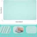 Drydiet Cooling Pad Mat for Bed Cooling Mattress Pad Gel for Sleep, Summer Hot Flashes, Adult, Pets, No Water or Electricity Required(Plain,47 x 27.5 Inch,Light Blue)