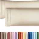 Body Pillowcases Set of 2-20x54 Long Body Pillow Case - Soft Body Pillow Cover for Sleeping & Side Sleepers - Comfy, Breathable, Wrinkle & Fade Free - Machine Washable w/Envelope Enclosure (Wheat)