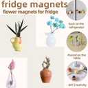 2025 New fridges Magnet Flower Magnet for Fridgevase Magnets for Fridgemini vase Magnets for Fridgemini Bud vases MagneticTiny vases (12PCS)