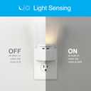 GE Ultrabrite Dimmable Sconce LED Night Light GEPlug-In, Energy Efficient, Dusk-to-Dawn Sensor, Adjustable Brightness, Ideal for Bedroom, Bathroom, Hallway, Nursery, White, 45123, 1 Pack,