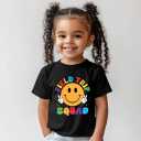Field Day Shirt for Toddler Boys Girls Kids 2-8T, Colorful Field Day Print, Short Sleeve Tee, Fun & Comfortable (Black)
