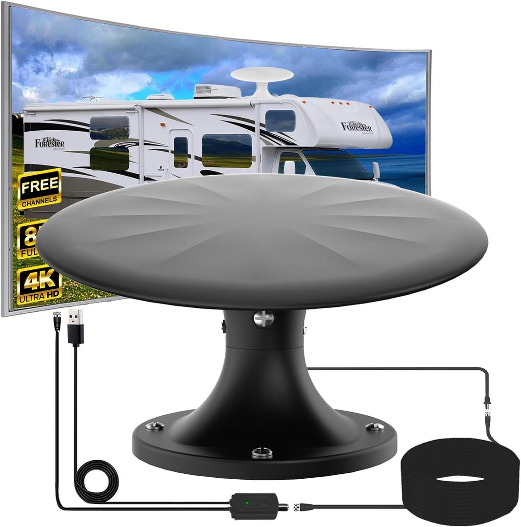 RV Antenna for Cale (Black, Large XL)