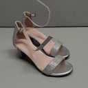 Girls Heel Sandals Girl Dress Shoes Open Toe Ankle Strap High Heels Pump Sandals Wedding Party for Little Big Kid, Size 13 (Glitter Silver)