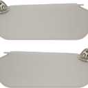 NHILES Driver/Left & Passenger/Right Side Sun Visor Compatible with Chevrolet Express GMC Savana 1500 2500 3500 4500 1999-2019 Replaces# 84054688 84054695 Beige