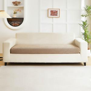 Couch Covers for 3 Cushion Sofa Pet Friendly Couch Cushion Covers Universal Sofa Covers Washable Stretch Slipcovers for Sectional Sofa (Texture Light Coffee,Large Triple Seat Cover)