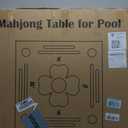 Floating Mahjong Table for Pool, Double-Sided Waterproof Game Tray with Cup Holders, EVA Floating Game Table for Pool, Pool Mahjong Table Floating for Mahjong, Poker, Cards, Dominoes & Scrabble