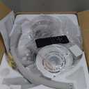 VOLISUN Ceiling Fans with Lights and Remote, 19.7in Low Profile Ceiling Fans with Light, 3000K-6500K Dimmable Fandelier Ceiling Fan, White Flush Mount Ceiling Fan for Bedroom