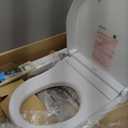 TOTO WASHLET KC2 Electronic Bidet Toilet Seat with Heated Seat and SoftClose Lid, Round, Cotton White - SW3023#01