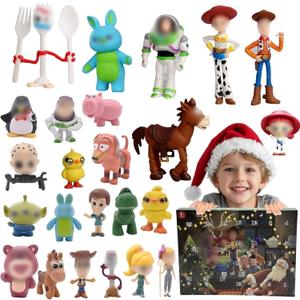 Advent Calendar 2025 Toys for Kids,24 Days Countdown Calendar to Christmas Surprise Toys Set with Anime Figure, Ideal Xmas Gifts for Boys Girls 3-8 Years Old