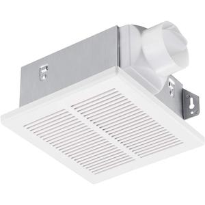 Tech Drive Bathroom fan 50 CFM, 1.0Sone DC Motor with No Attic access Needed Installation, Very Quiet Ventilation and Exhaust Fan, Ceiling Mounted Fan, White