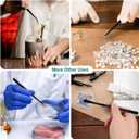 Kitchen Tweezer Tongs Set,6 Pcs Kitchen Tweezers,6.3" Cooking Tweezers Set,Stainless-Steel Food Chef Culinary Tweezers Tongs for Baking Decorating Feeding Plating,Black