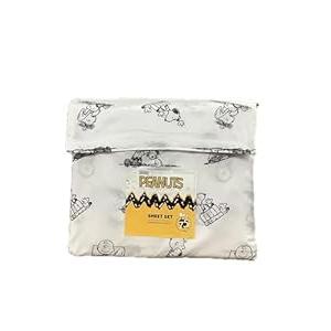 Berkshire Blanket & Home Co Peanuts & Friends Sheet Set (Black & White Peanuts Gang, Twin)