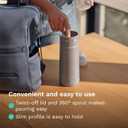Baby Brezza Portable Warmer 3X Faster Baby Bottle Warming - Travel Breastmilk and Formula Warmer - Safe, Even Heating - Up to 9oz - No Adapters, Black