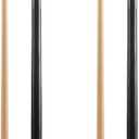 HMQQ Pool Cue Sticks 42"/48"/58" Billiard Cues with 13mm Leather Tip 17oz/18oz Standard or 20oz Heavy Set of 2 or 4 Durable 2-Piece Pool Sticks for Beginners, Adults, Home & Bar