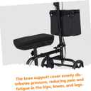 KOMBIUDA Memory Foam Knee Walker Pad Cover with Adjustable Straps Non-Slip Knee Scooter Cushion for Pain Relief and Extended Comfort Support