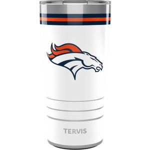 Tervis Traveler NFL Denver Broncos - Arctic Triple Walled Insulated Tumbler Travel Cup Keeps Drinks Cold & Hot, 20oz, Stainless Steel
