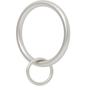 Ivilon Drapery Eyelet Curtain Rings - 1.7" Ring Loop for Hook Pins, Set of 14 - Satin Nickel (Set of 14 (1.7"))