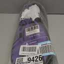 Belyfuko Short Swim Fins, Adult Kids Snorkel Fins for Lap Swimming Diving Snorkeling Travel Size with Mesh Bag, Purple, L