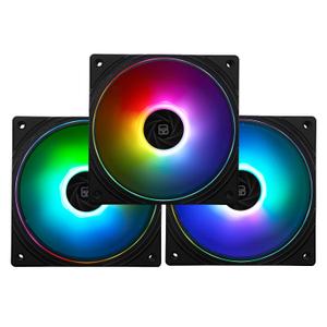 Thermalright TL-S12-S X3 CPU Fan 120mm ARGB Case Cooler Fan Comes with ARGB Lighting Effect, PC PWM Silent Computer Fan with 1500RPM Speed, CPU Cooling Fan Black(TL-S12-S X3)